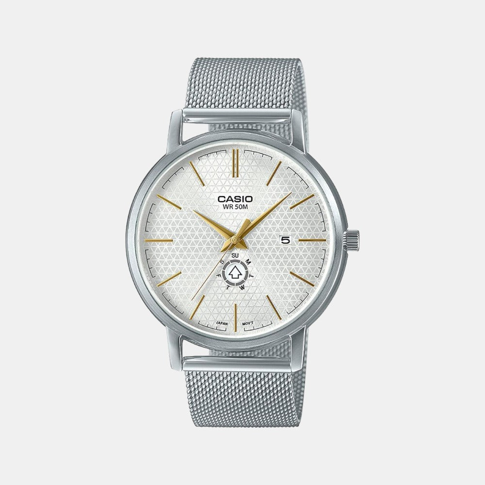 Casio Round Silver Analog watch