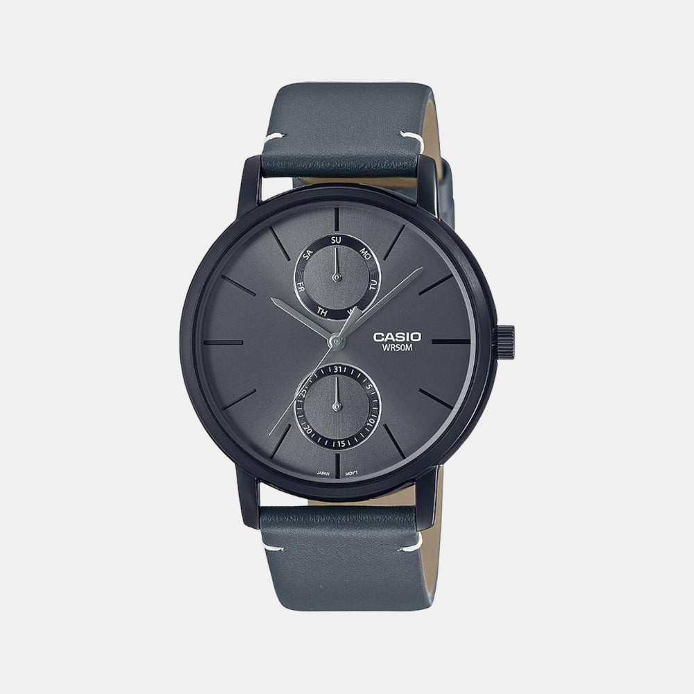 Casio Round Black Chronograph watch