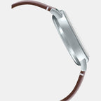 Casio Men Round Off White watch