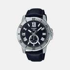 Casio Round Black Chronograph watch