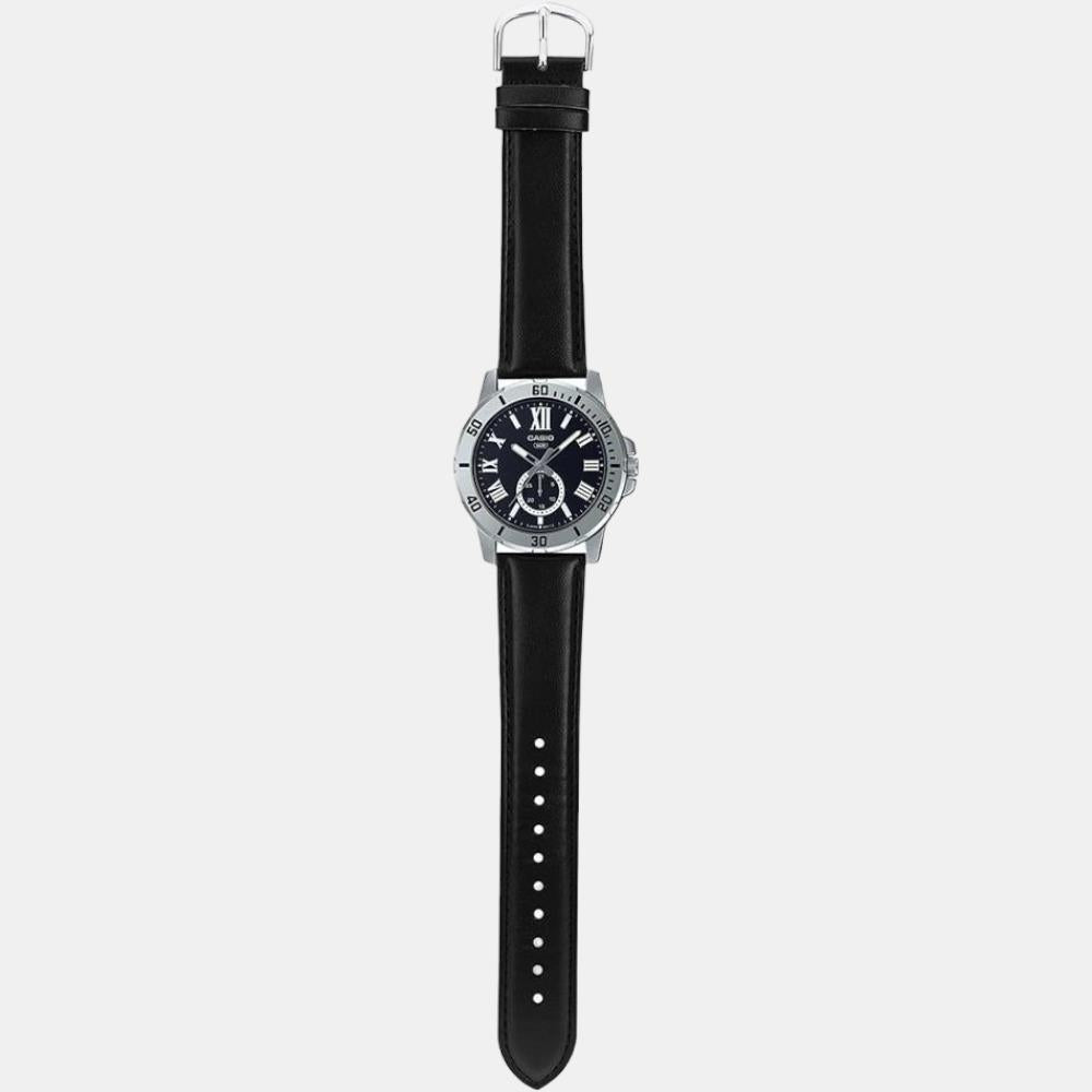 Casio Leather Black watch