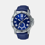 Casio Round Blue Chronograph watch