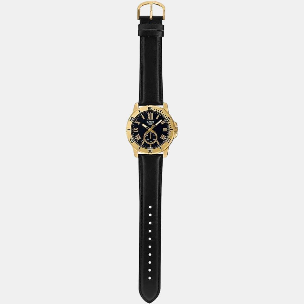 Casio Leather Black watch