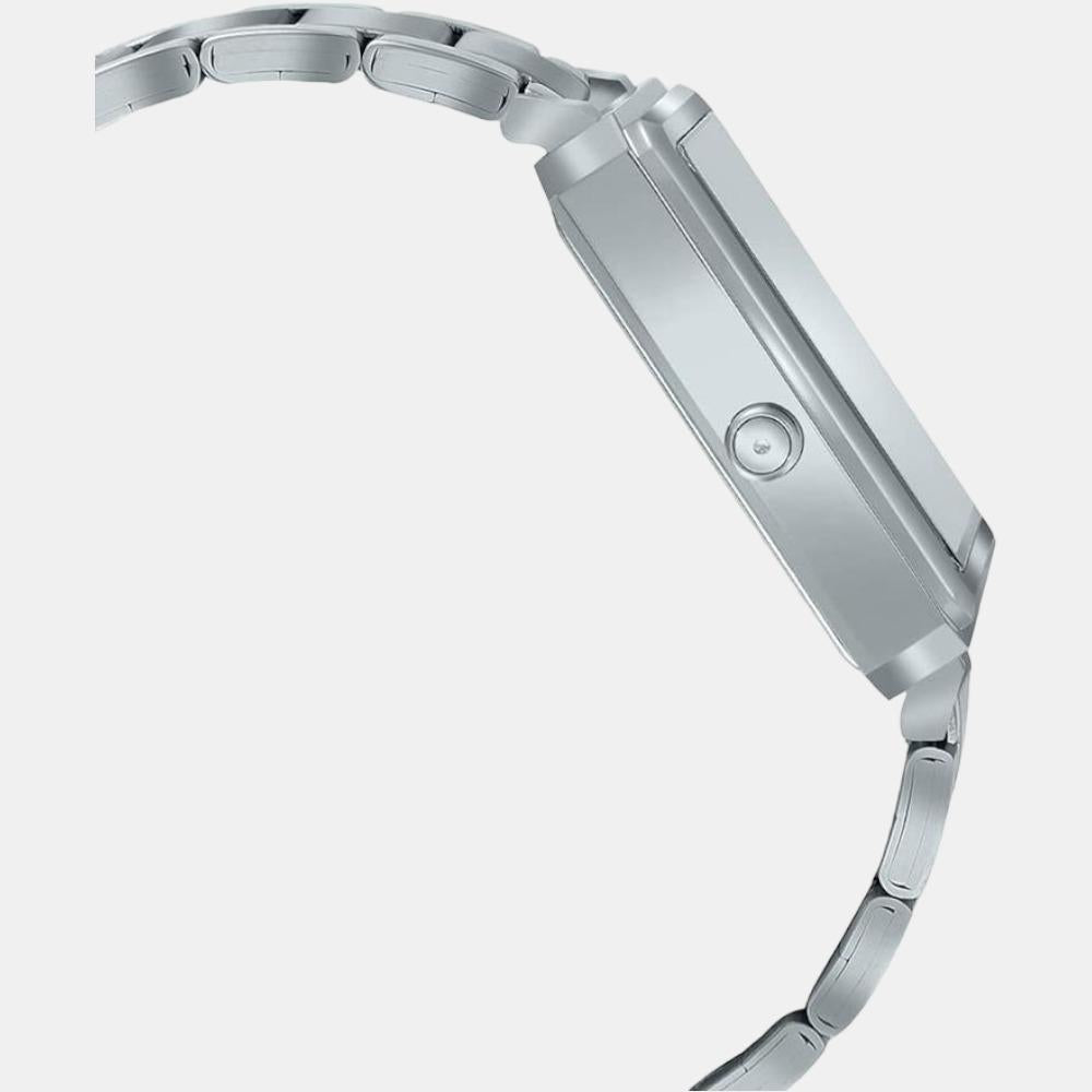 Casio Men Rectangular Silver watch