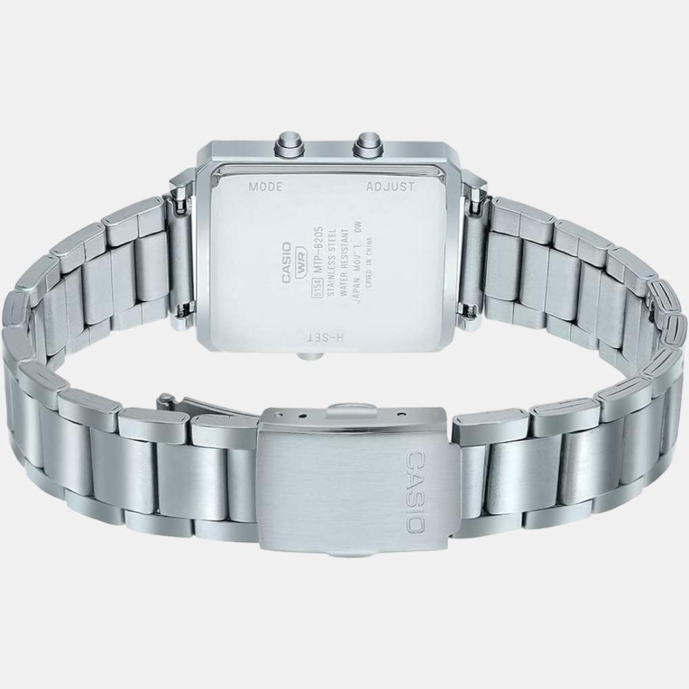 Casio stainless steel back best sale water resistant