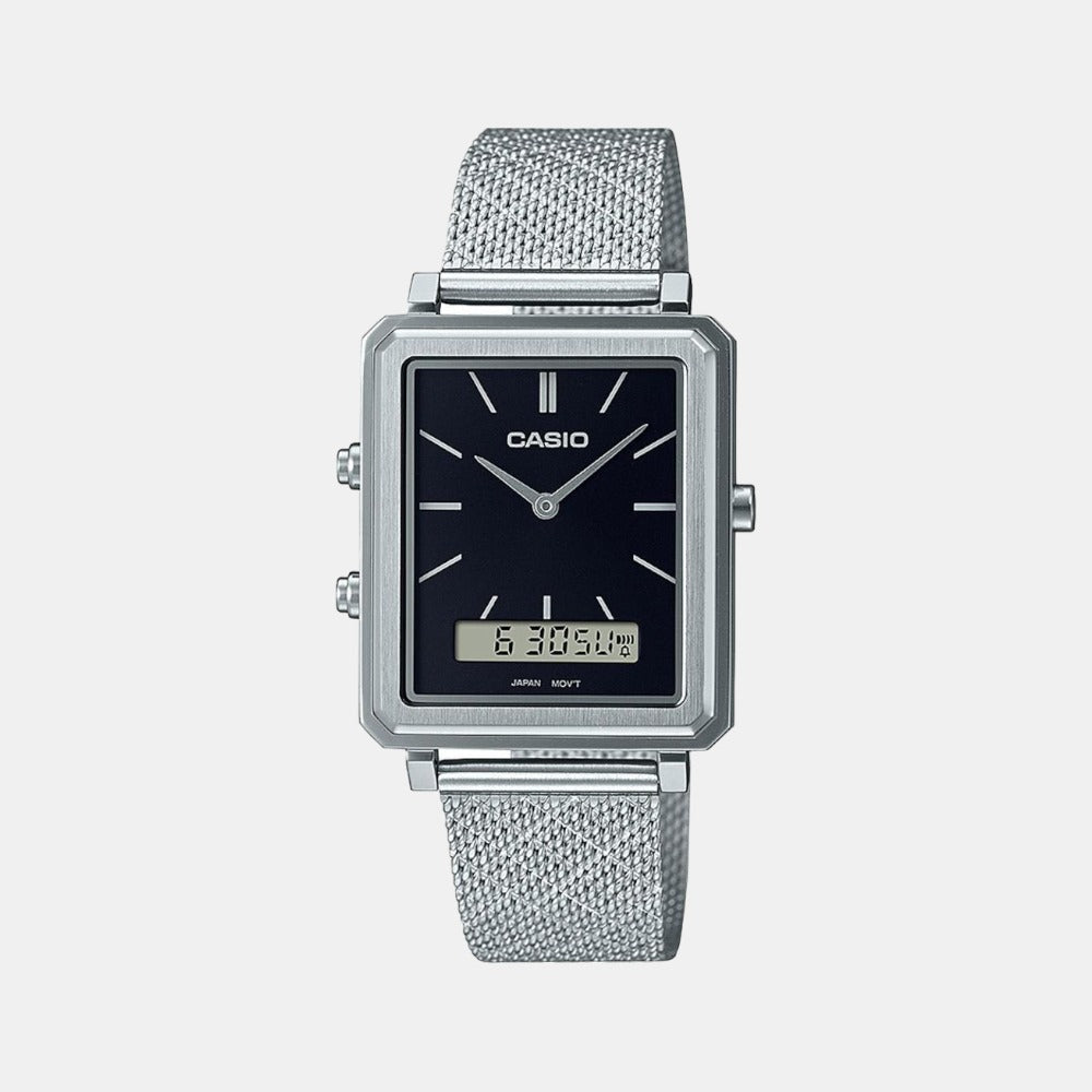 Casio square outlet analog watch