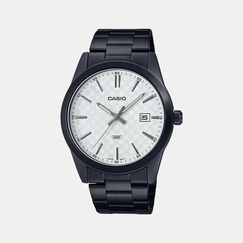 Casio Round White Analog watch