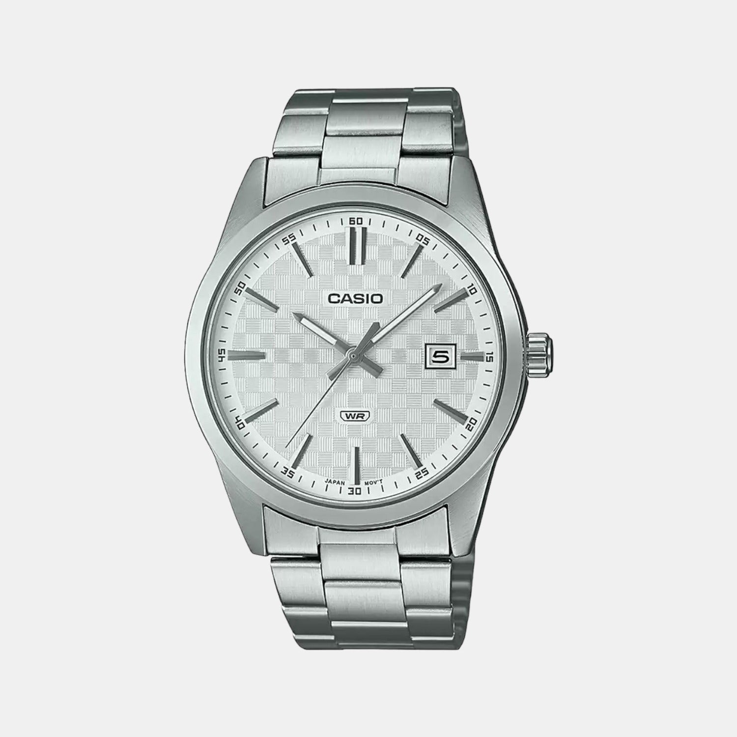 Casio Round White Analog watch