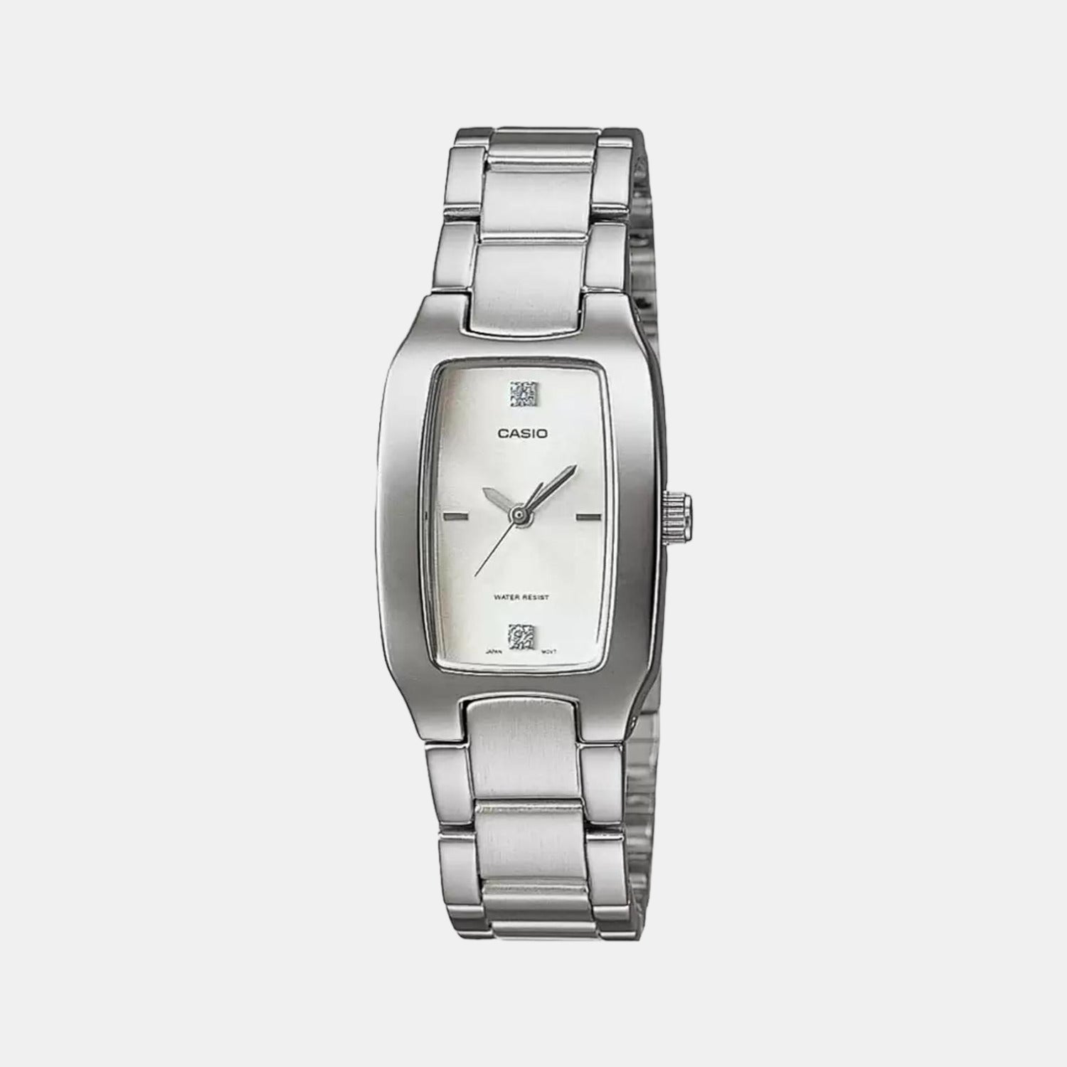 Casio Round White Analog watch