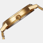 Timex Men Round Champagne watch