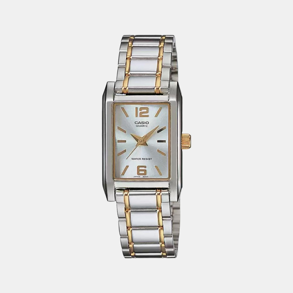 Casio Rectangular White Analog watch