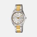 Casio Round White Analog watch