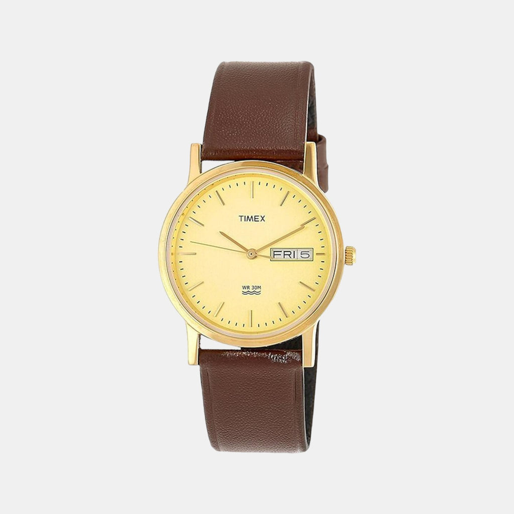 Timex Round Yellow Analog watch