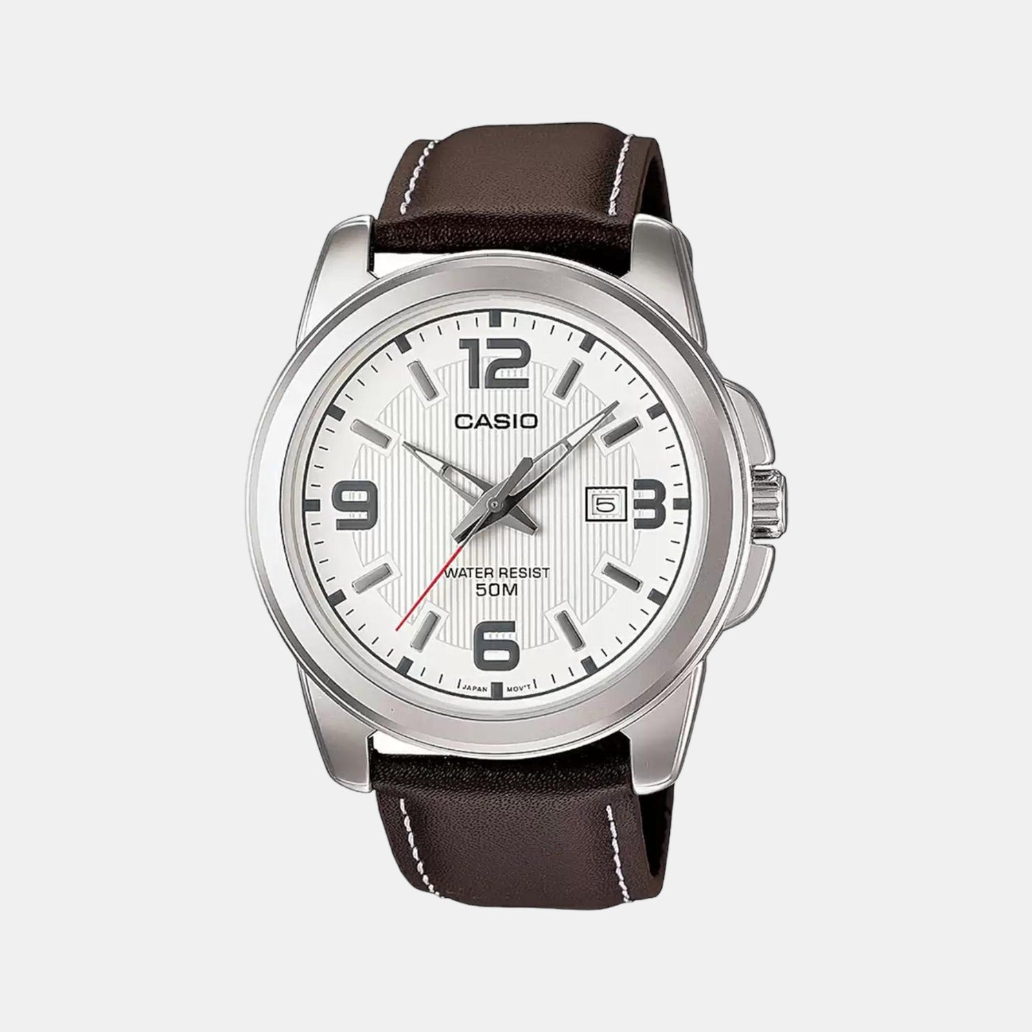 Casio Round White Analog watch