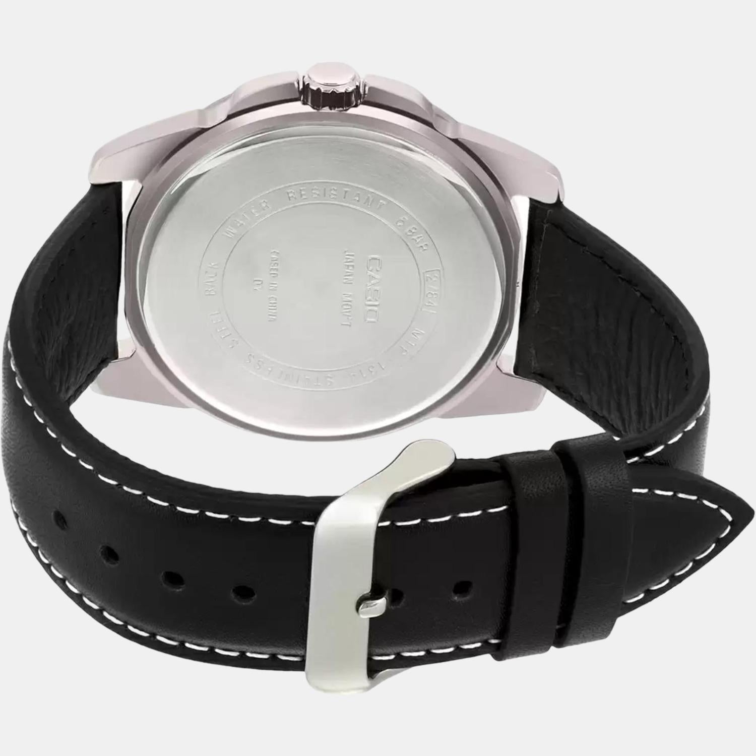 Casio Leather Black watch