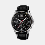 Casio Round Black Chronograph watch