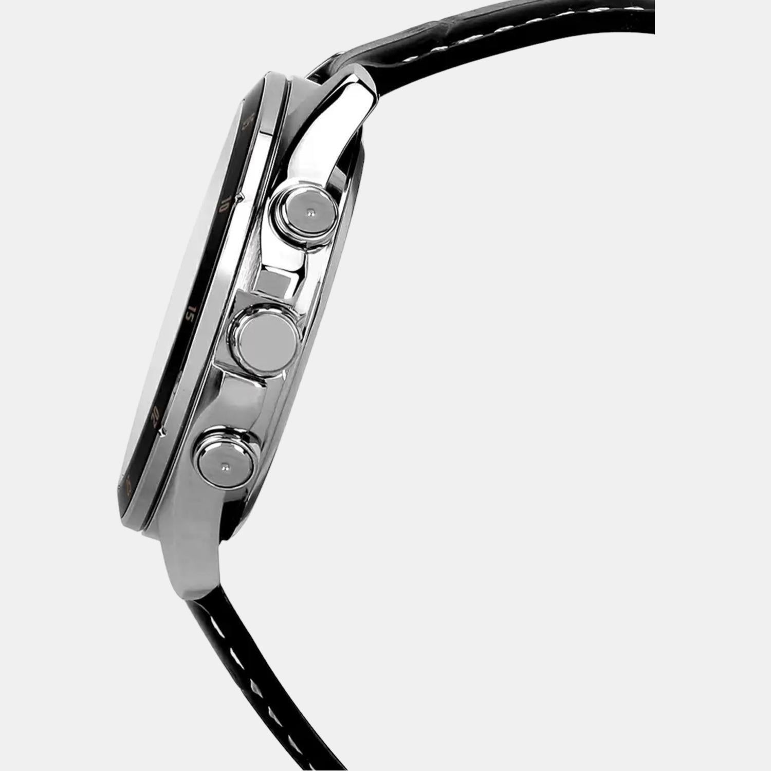 Casio Men Round Black watch