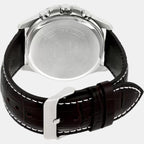 Casio Leather Silver watch