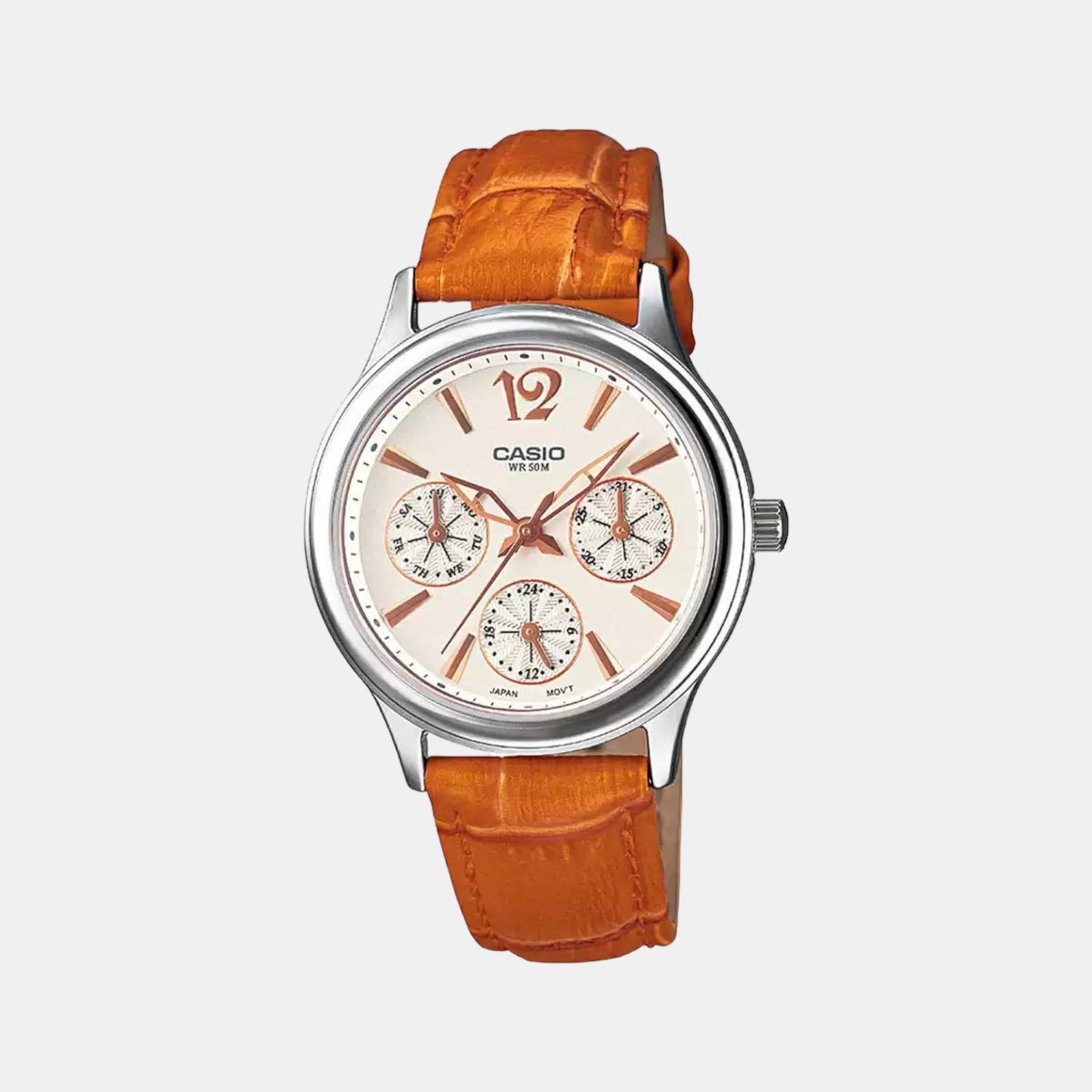 Enticer Female Chronograph Leather Watch A862