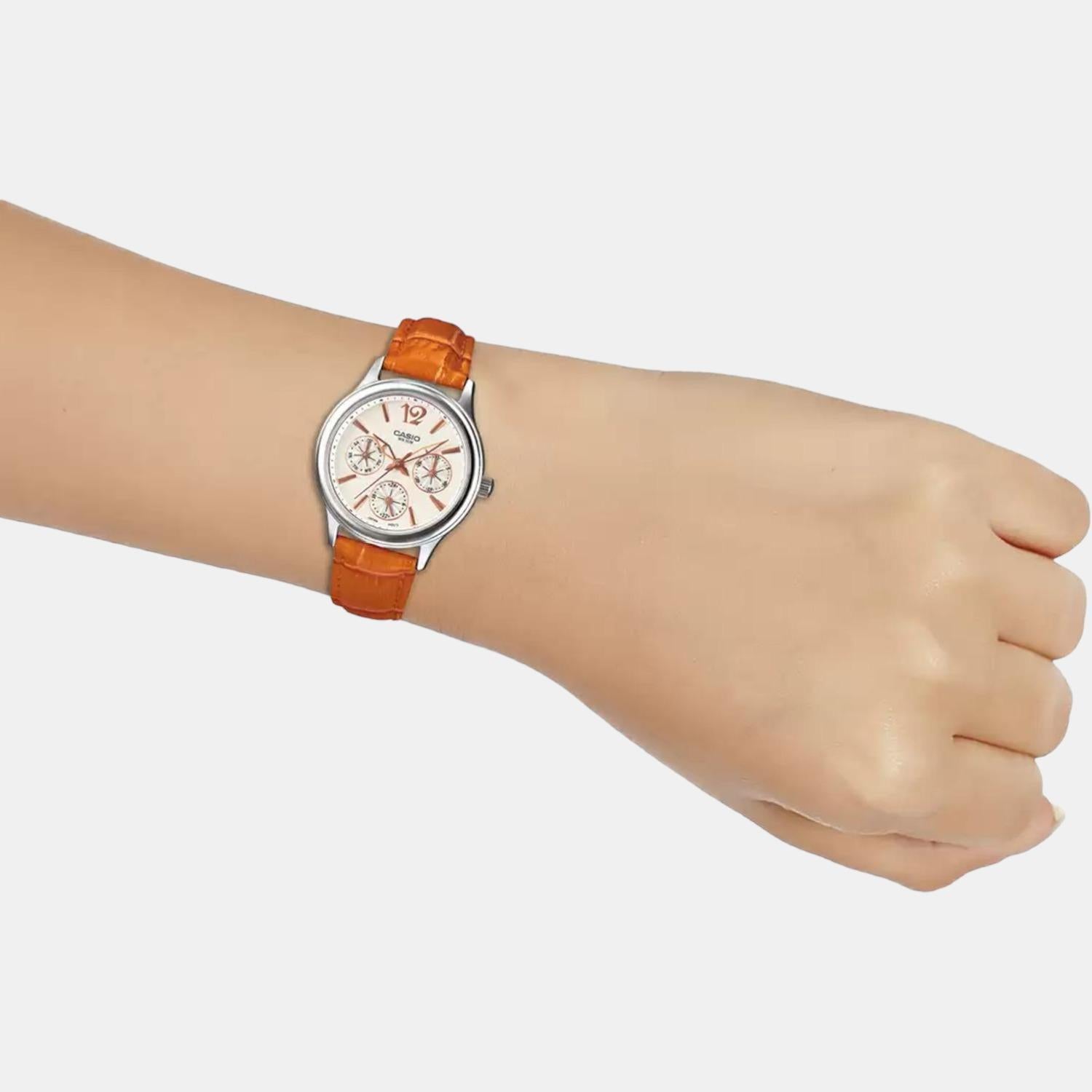 Casio Round Quartz Chronograph Women watch