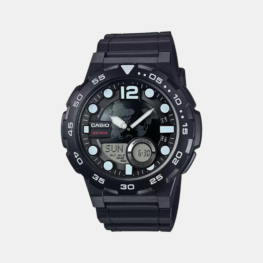 Casio Round Black Analog-Digital watch