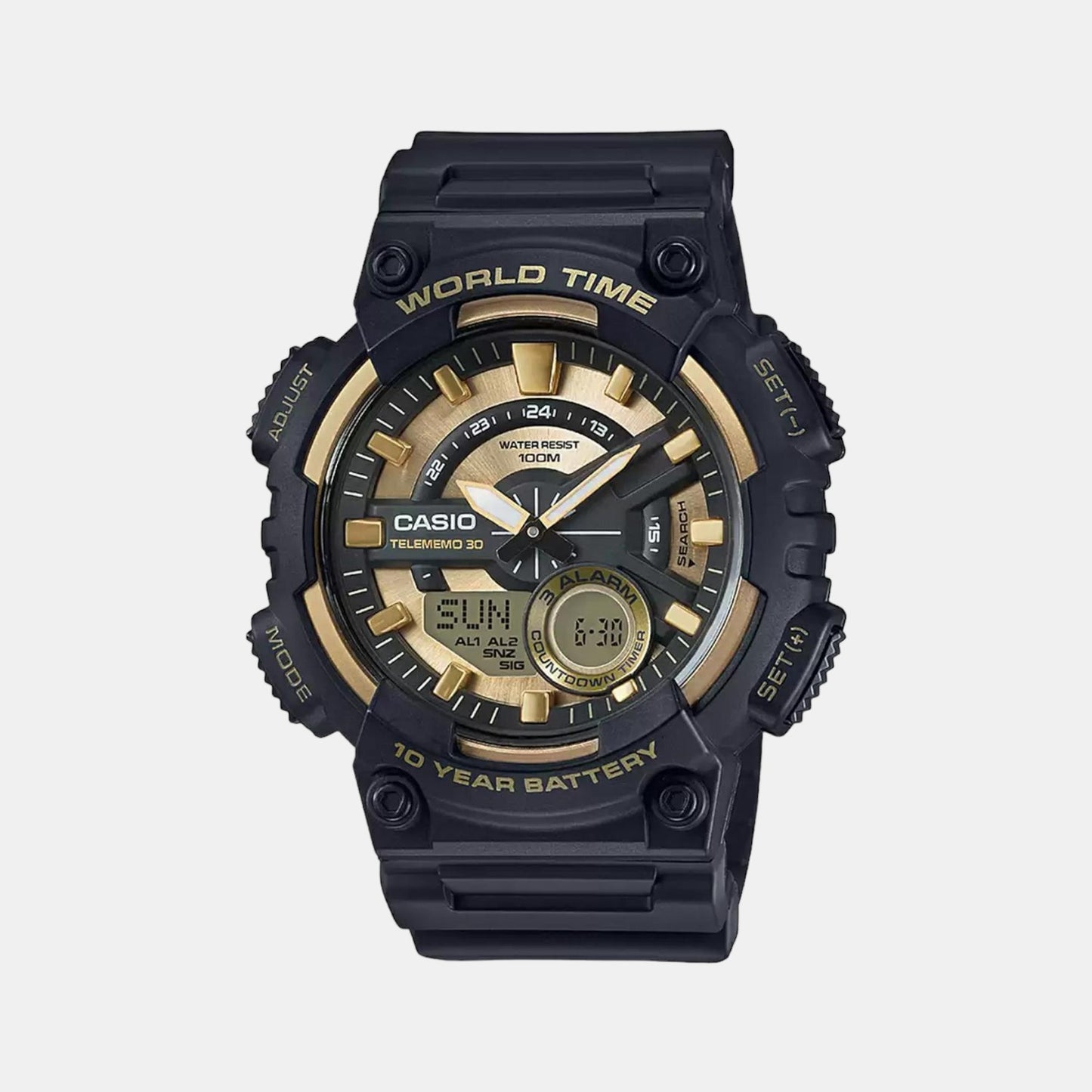 Youth Male Analog-Digital Silicon Watch AD206