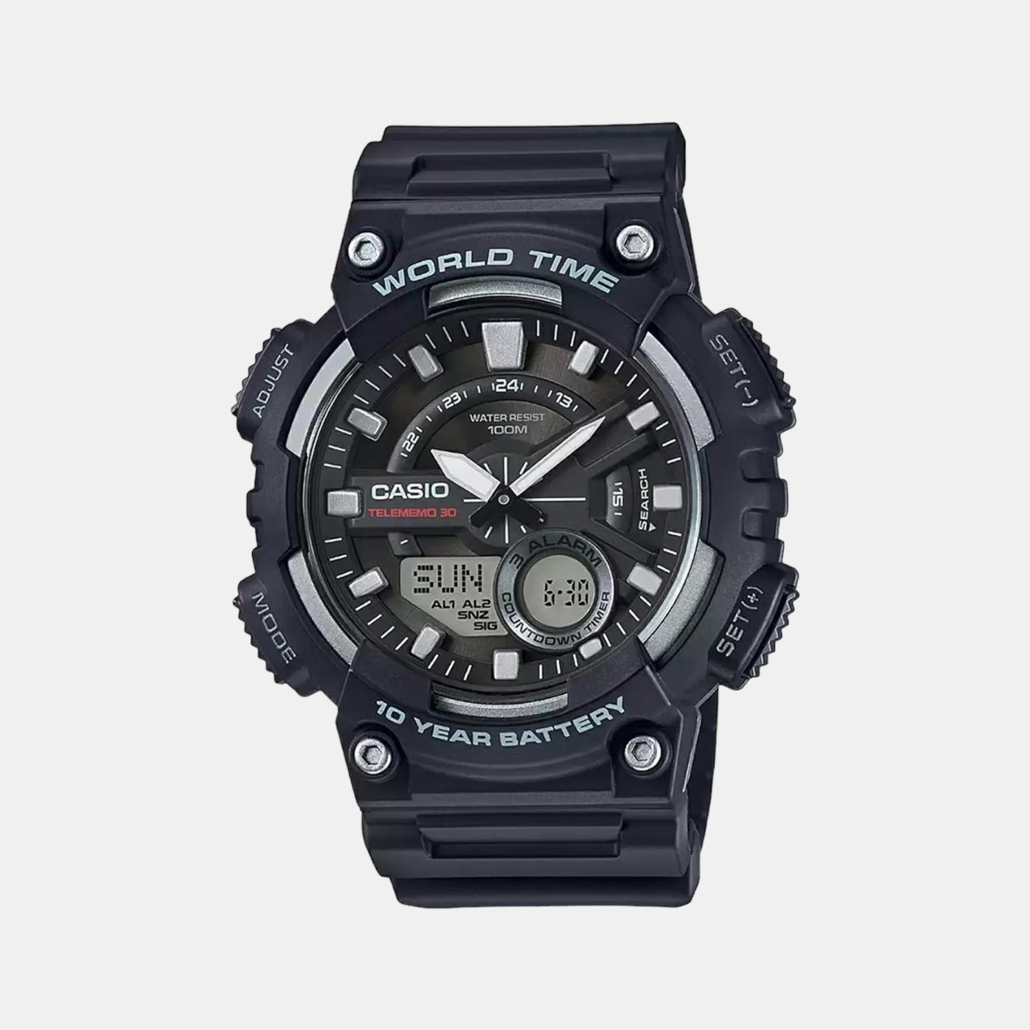 Casio Round Black Analog-Digital watch