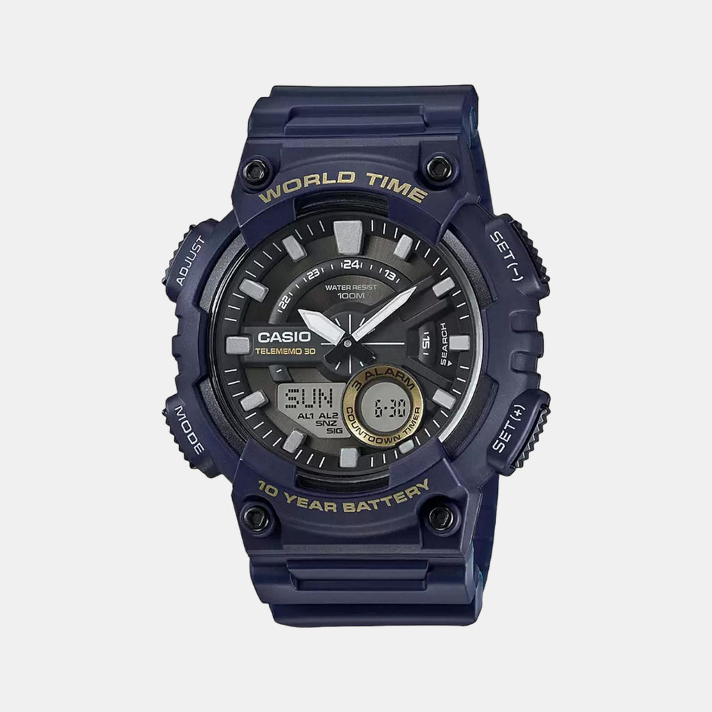 Casio Round Black Analog-Digital watch