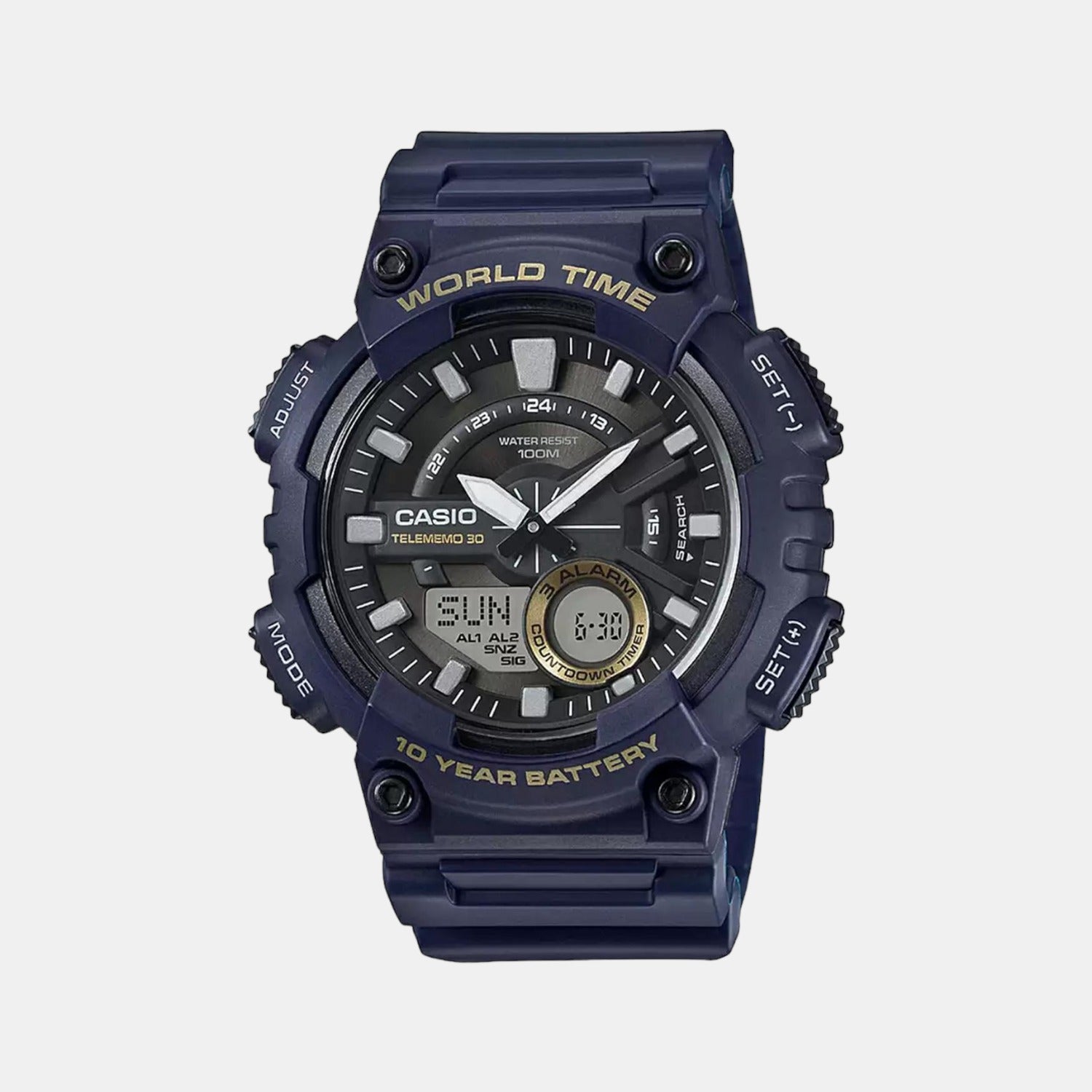 Casio Round Black Analog-Digital watch