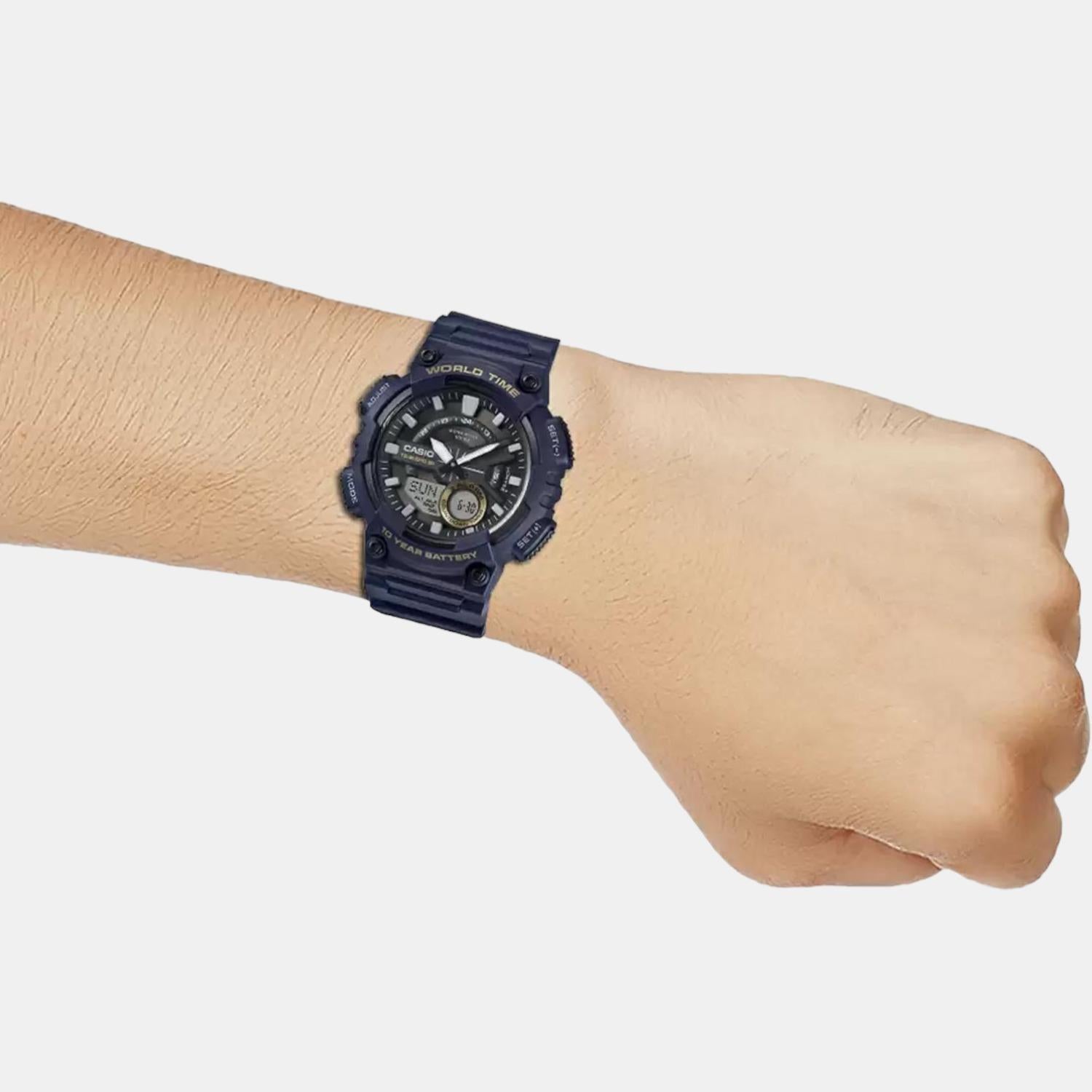 Casio Round Quartz Analog-Digital Men watch