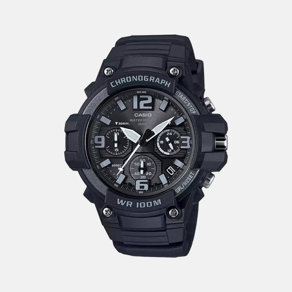 Casio Round Black Chronograph watch