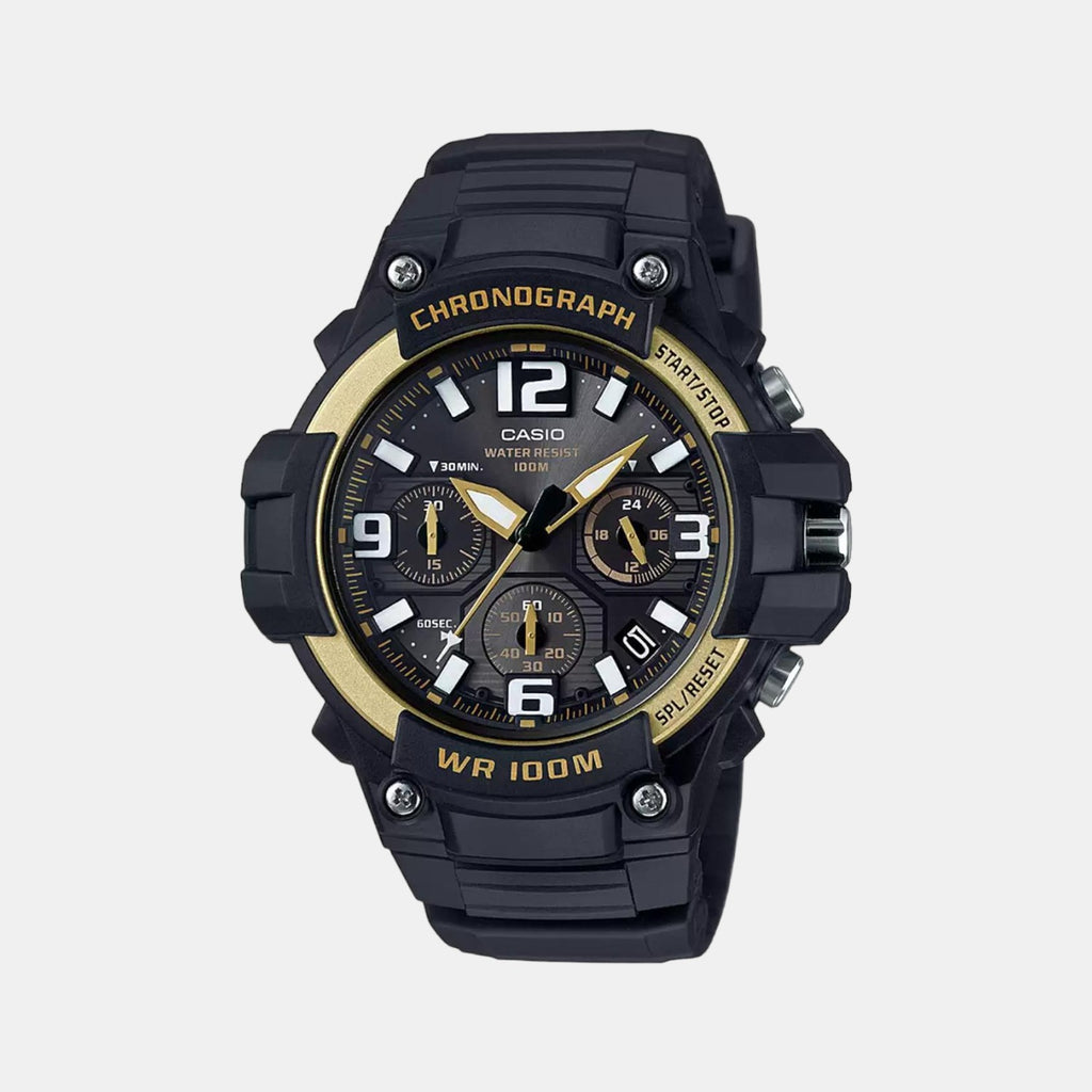 Casio Round Black Chronograph watch