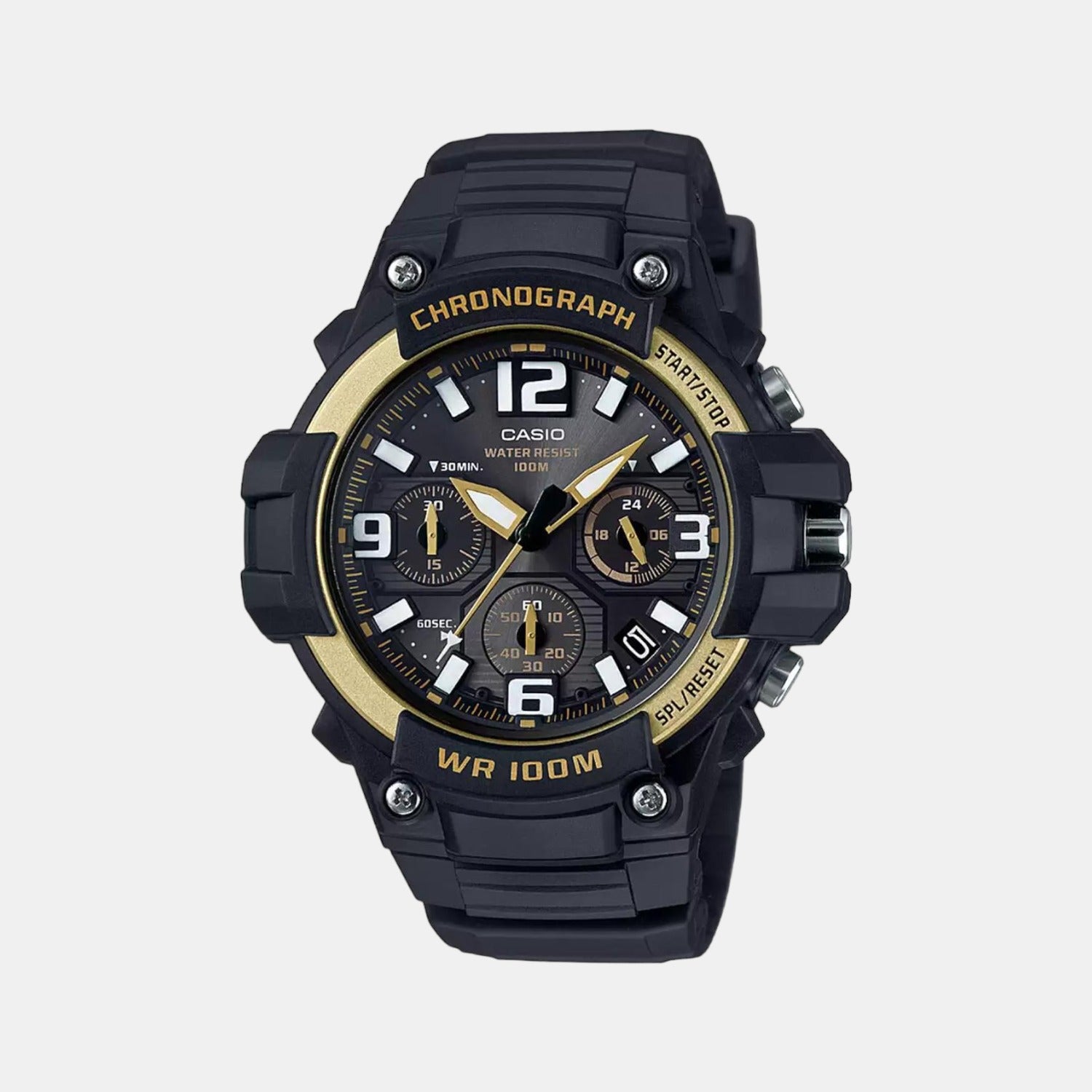 Casio Round Black Chronograph watch