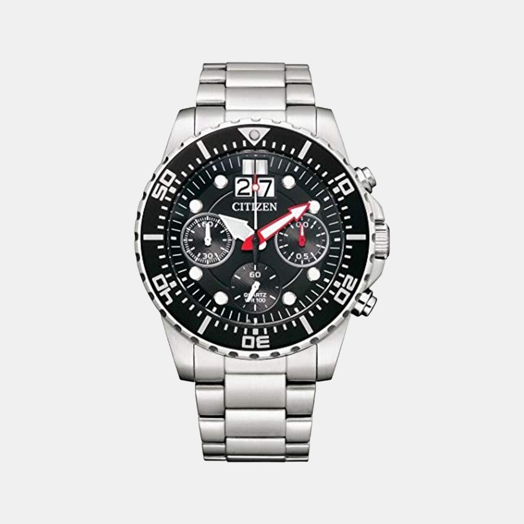 Citizen Round Black Chronograph watch