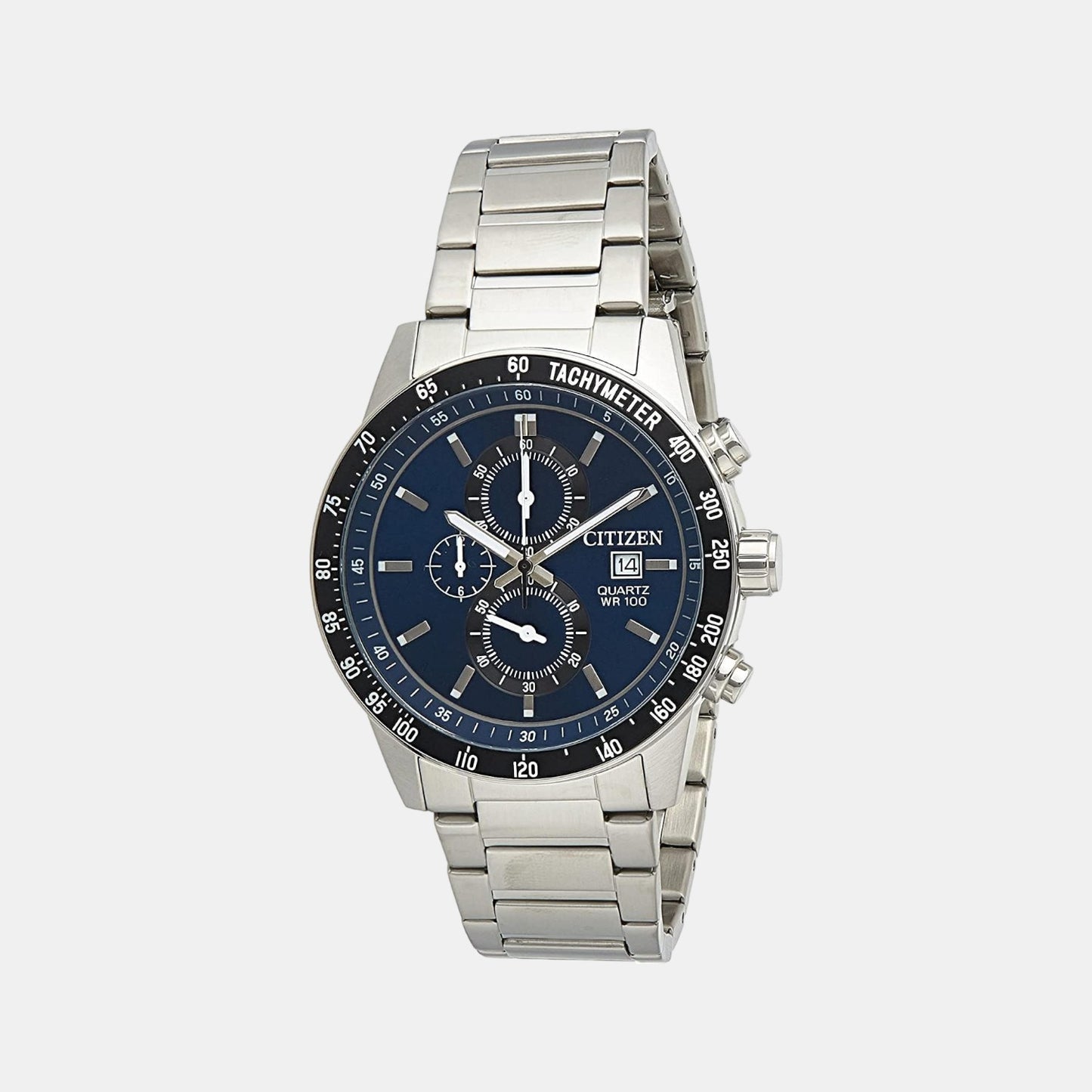 Male Black Silicon Chronograph Watch AN3600-59L