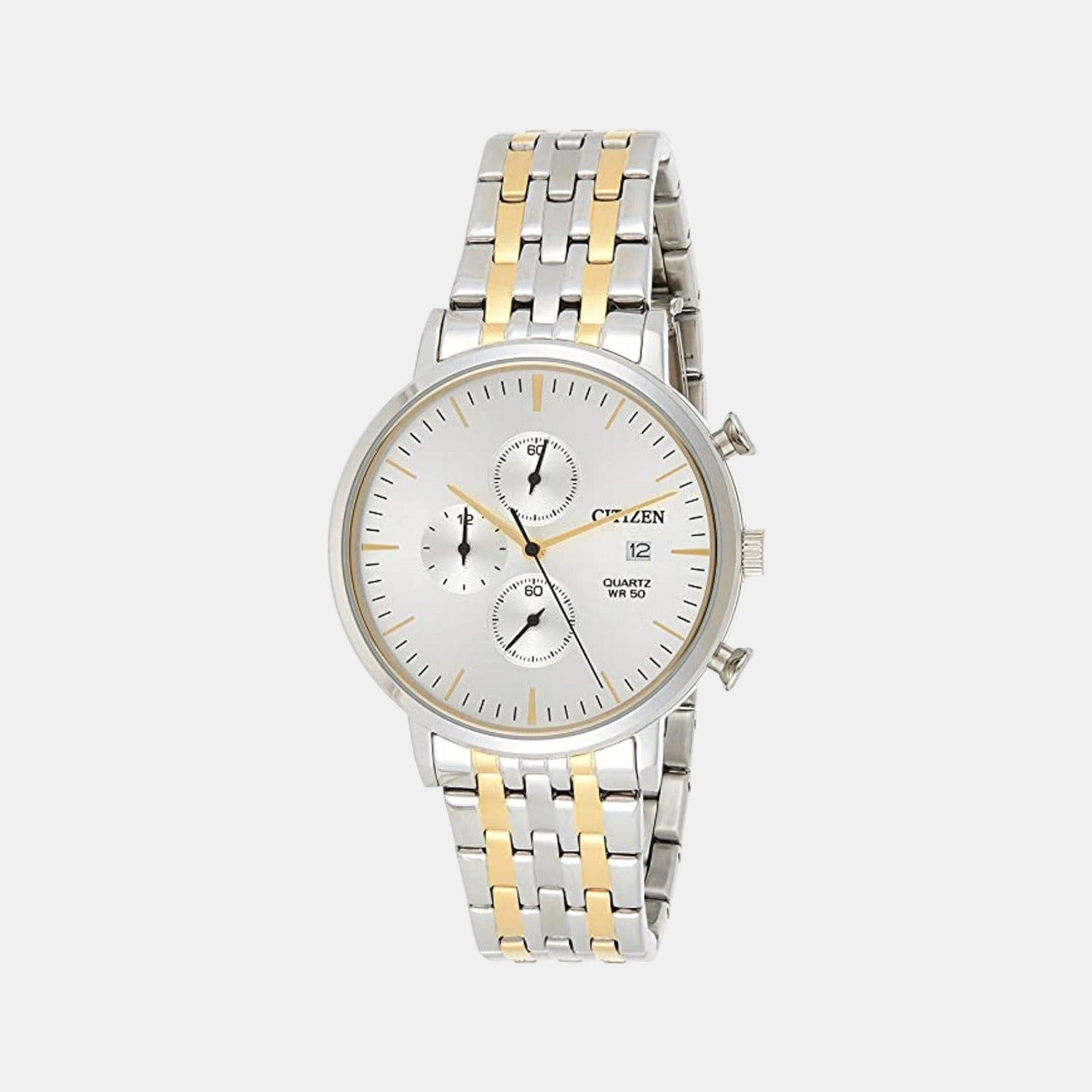 Citizen Round Silver Chronograph watch