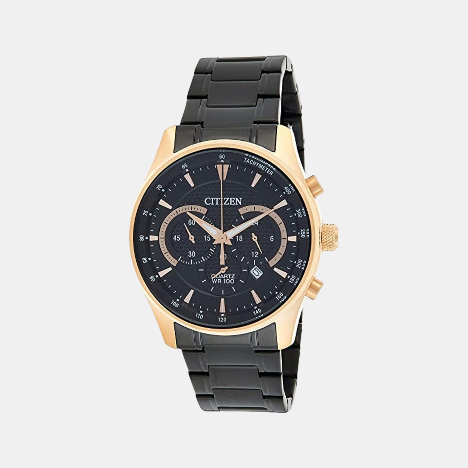 Citizen Round Black Chronograph watch