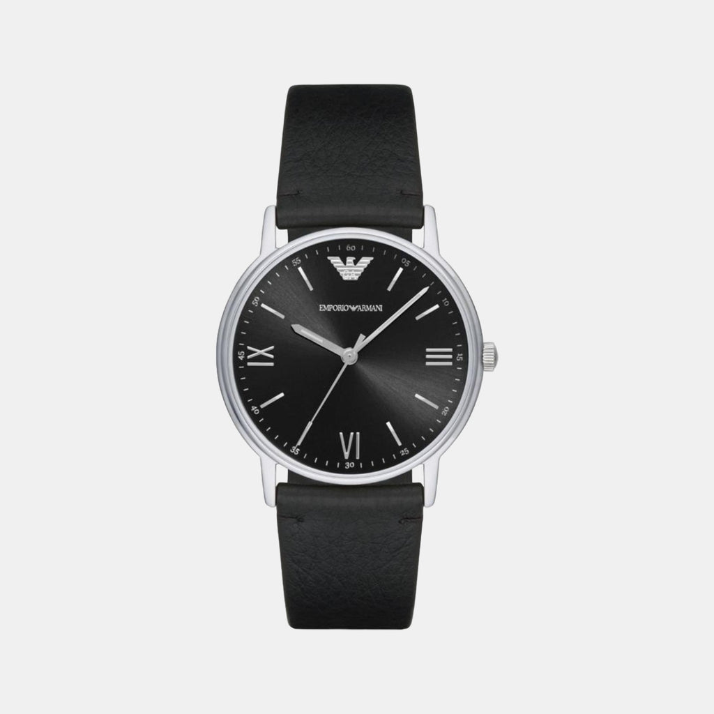 Emporio Armani Round Black Analog watch