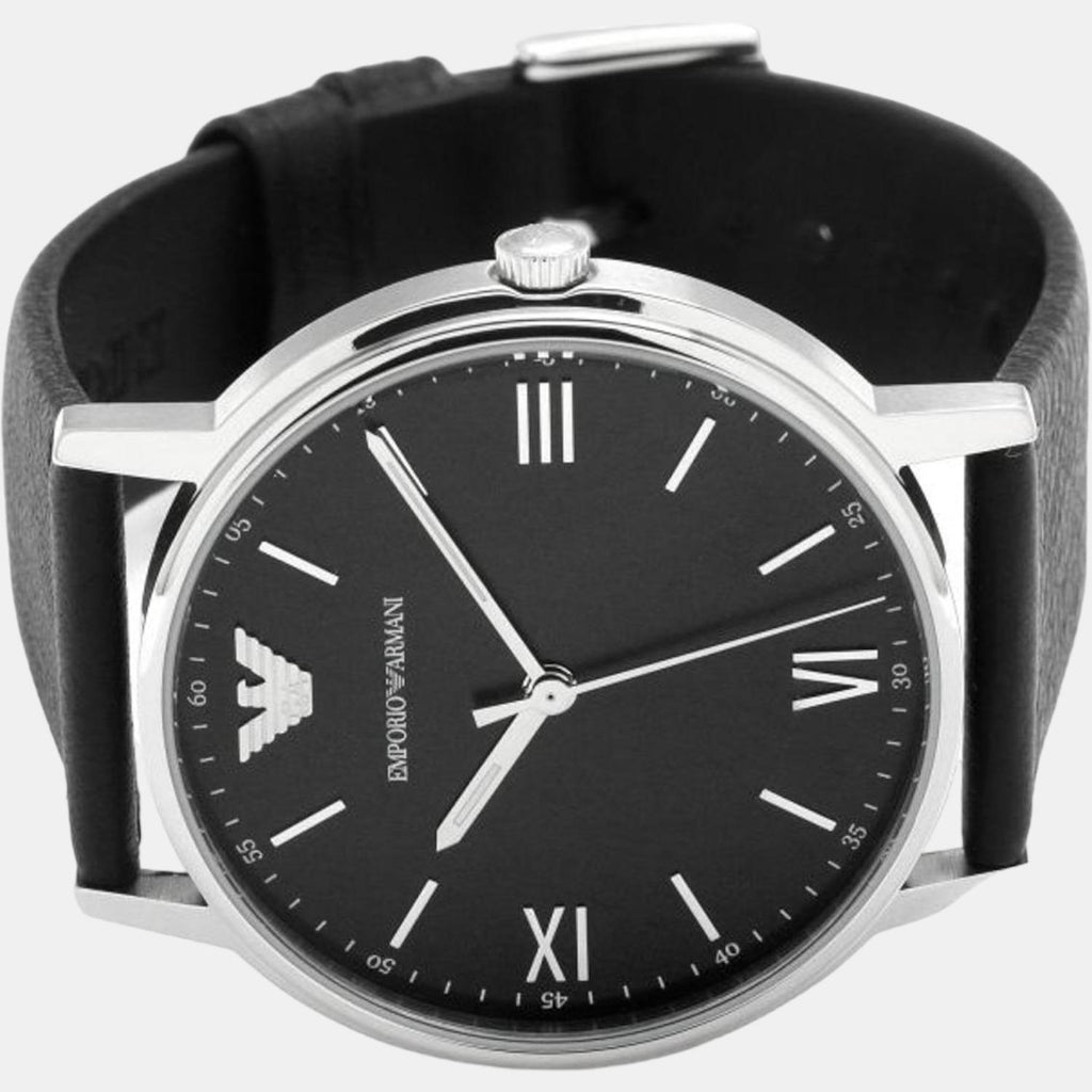 Emporio Armani Leather Black watch