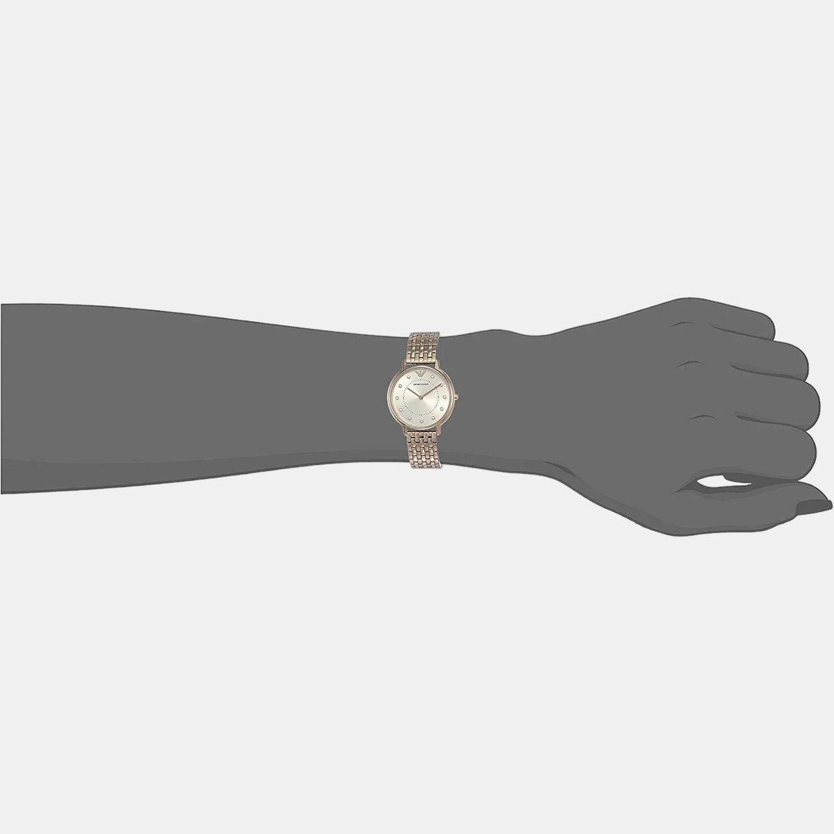 Emporio Armani Women Round Grey watch