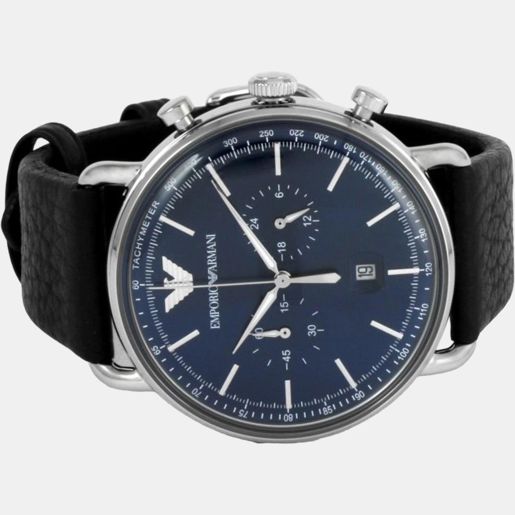 Emporio Armani Men Round Blue watch