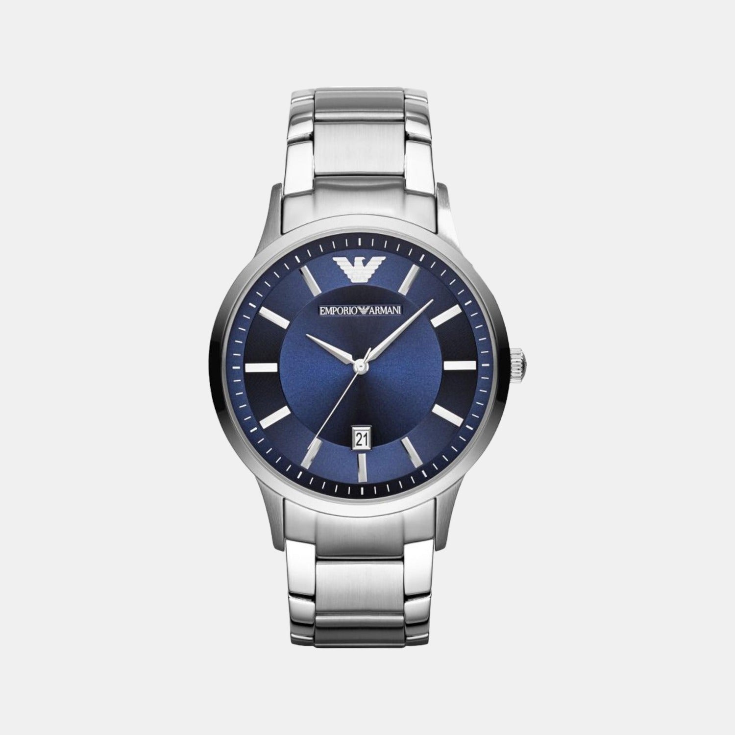 Emporio Armani Round Blue Analog watch