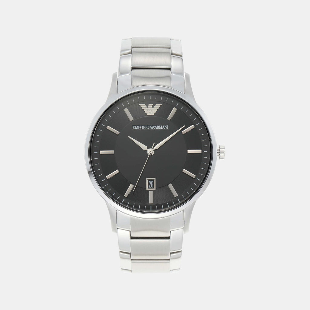 Emporio Armani Round Black Analog watch