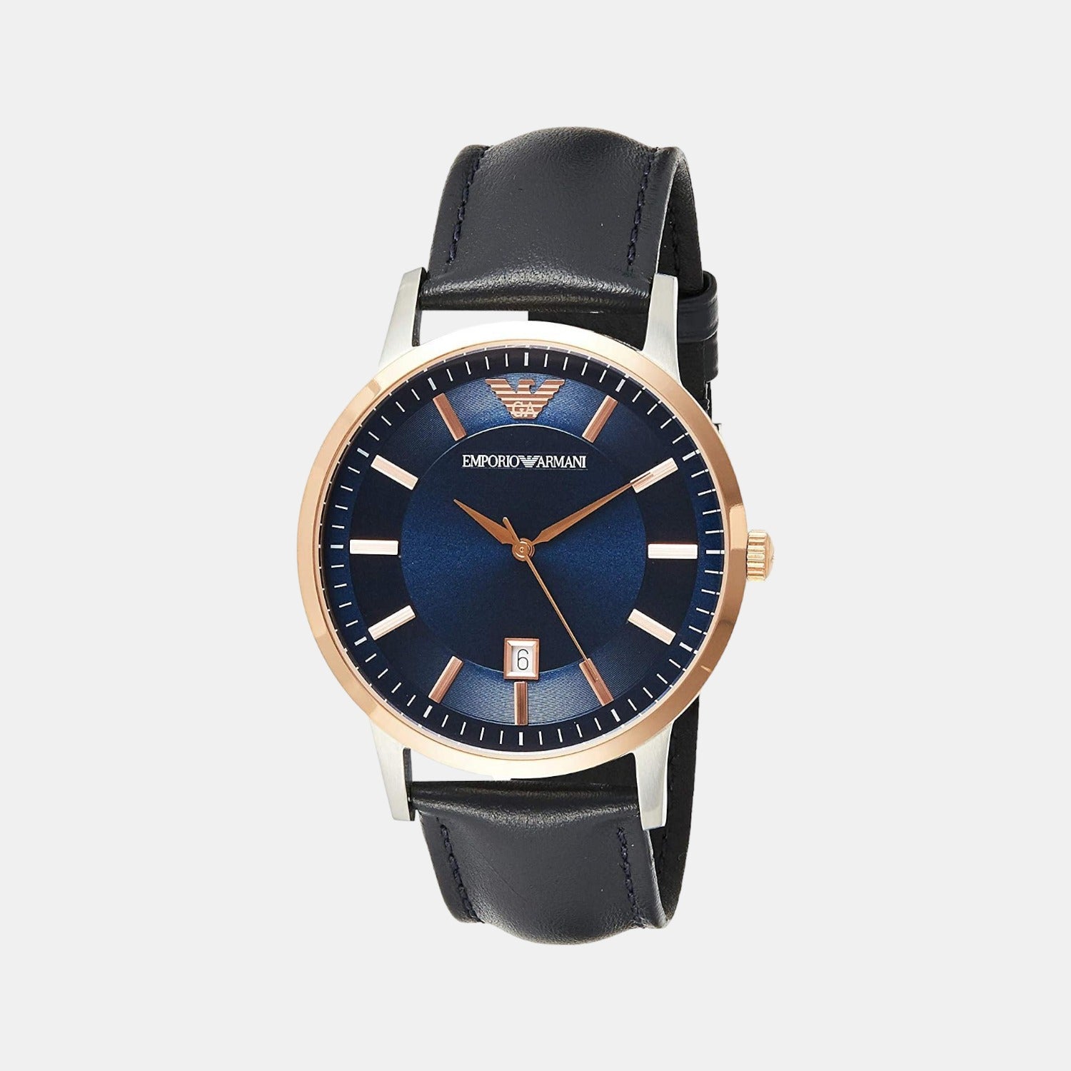 Emporio Armani Round Blue Analog watch