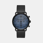 Emporio Armani Round Blue Chronograph watch