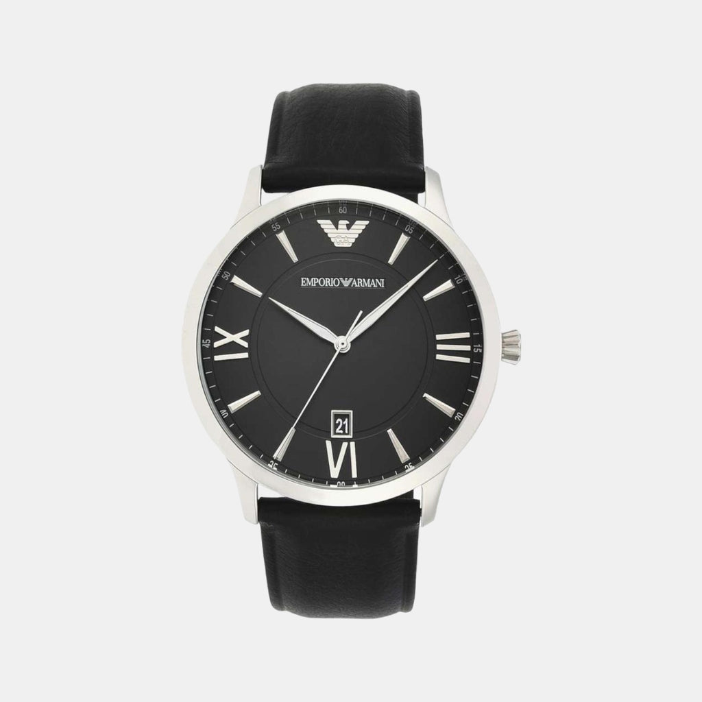 Emporio Armani Round Black Analog watch