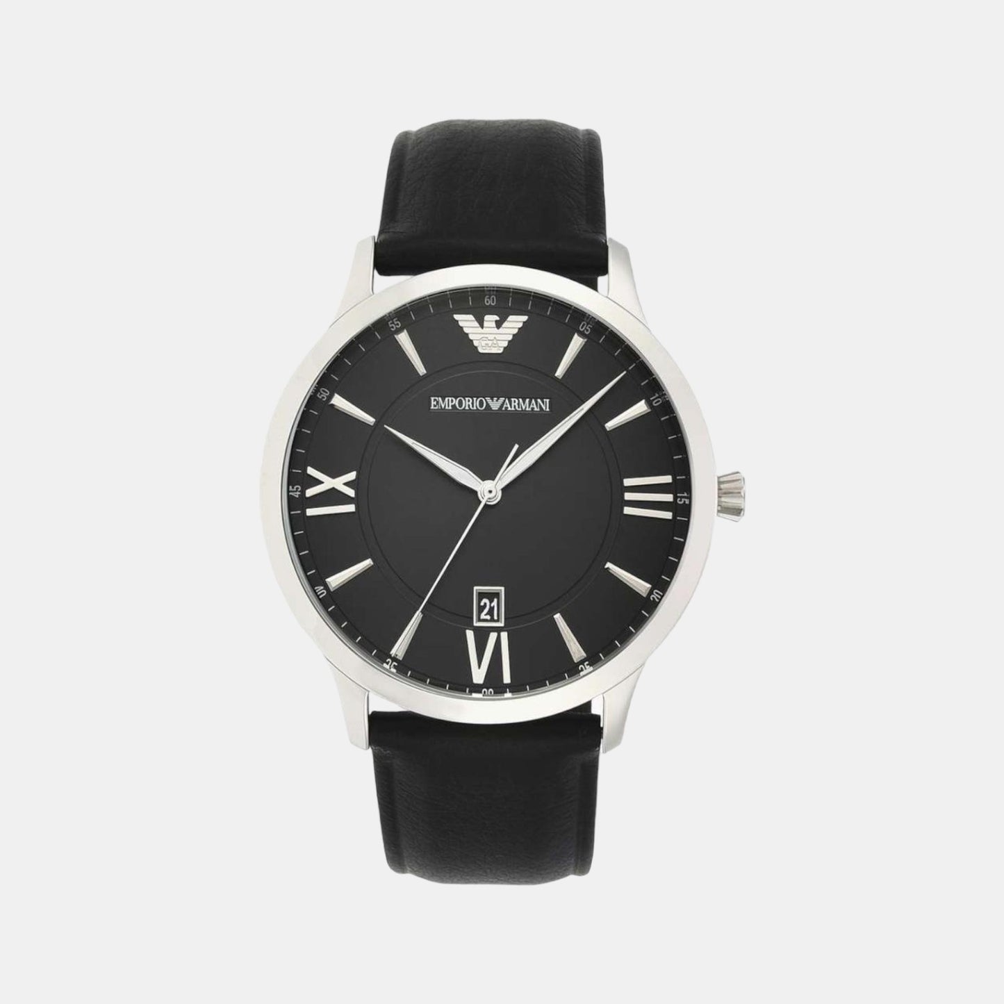 Emporio Armani Round Black Analog watch