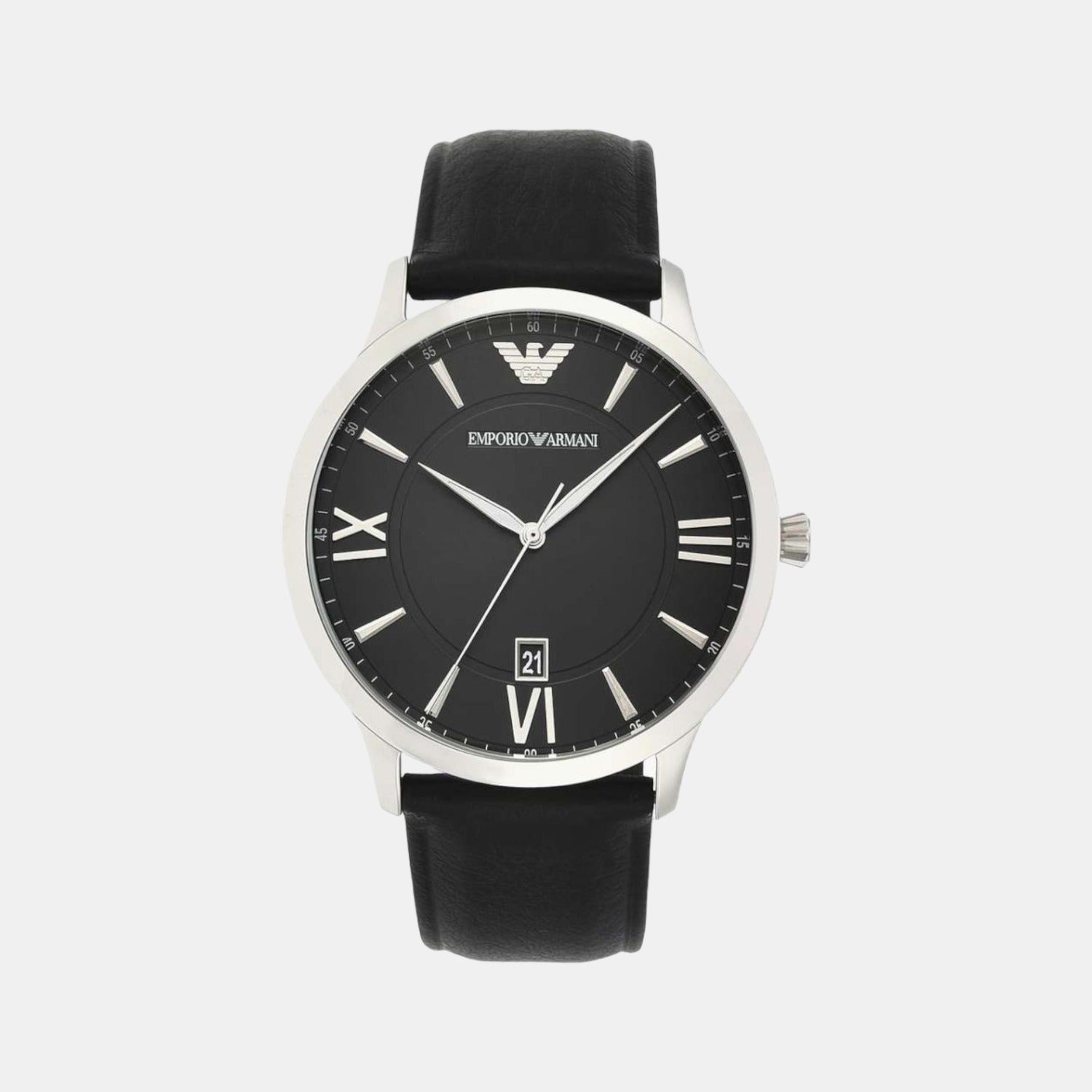 Emporio Armani Round Black Analog watch