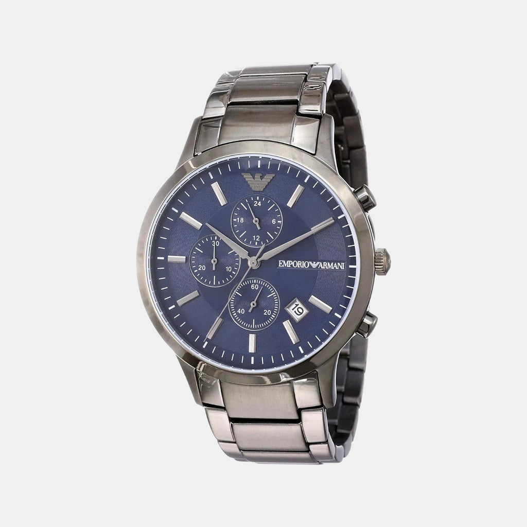 Emporio Armani Round Blue Chronograph watch