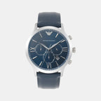 Emporio Armani Round Blue Chronograph watch